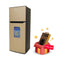 HYUNDAI HBM-1000-Golden Double Door Refrigerator, Golden ثلاجة هيونداي 10 قدم + HBM-C1 هدية مجانا