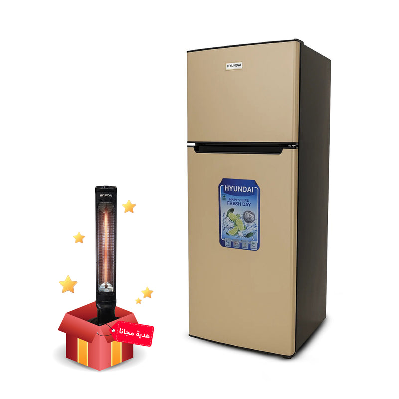 HYUNDAI HBM-1000-Golden + HBM-129 ثلاجة هيونداي + مدفئة كهربائية هدية مجانية