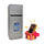 HYUNDAI HBM-1000-Silver Double Door Refrigerator, Silver ثلاجو هيونداي 10 قدم + HBM-C1 هدية مجانا