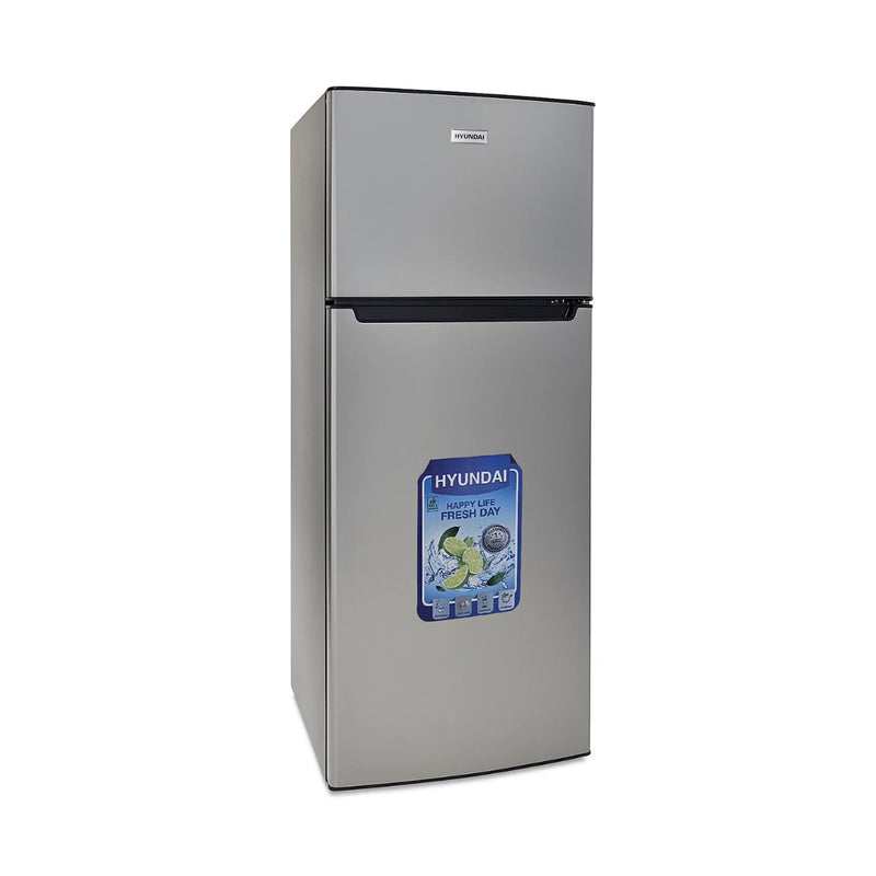 HYUNDAI HBM-1000-Silver Double Door Refrigerator, Silver ثلاجو هيونداي 10 قدم