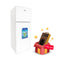 HYUNDAI HBM-1000-White Double Door Refrigerator, White ثلاجة هيونداي + HBM-C1 هدية مجانا