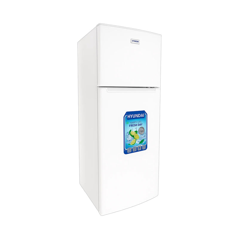 HYUNDAI HBM-1000-White Double Door Refrigerator, White ثلاجة هيونداي