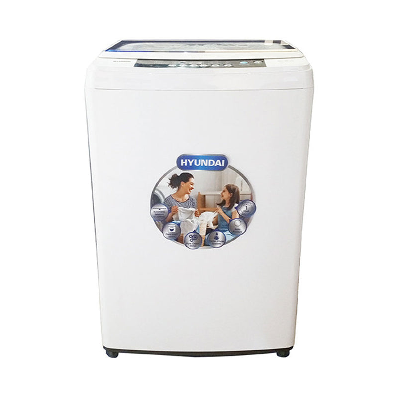 HYUNDAI HBM-1100L Top Loading Washing Machine - 11KG, White غسالة علوية هيونداي
