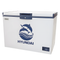 HYUNDAI HBM-1400-White blue handle Chest Freezer, White مجمدة هيونداي + HBM-C1 هدية مجانا