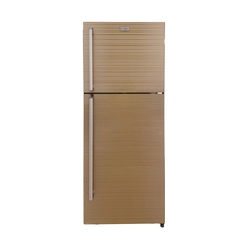 HYUNDAI  HBM-2000G Double Glass Door Refrigerator, Gold   ثلاجة هيونداي