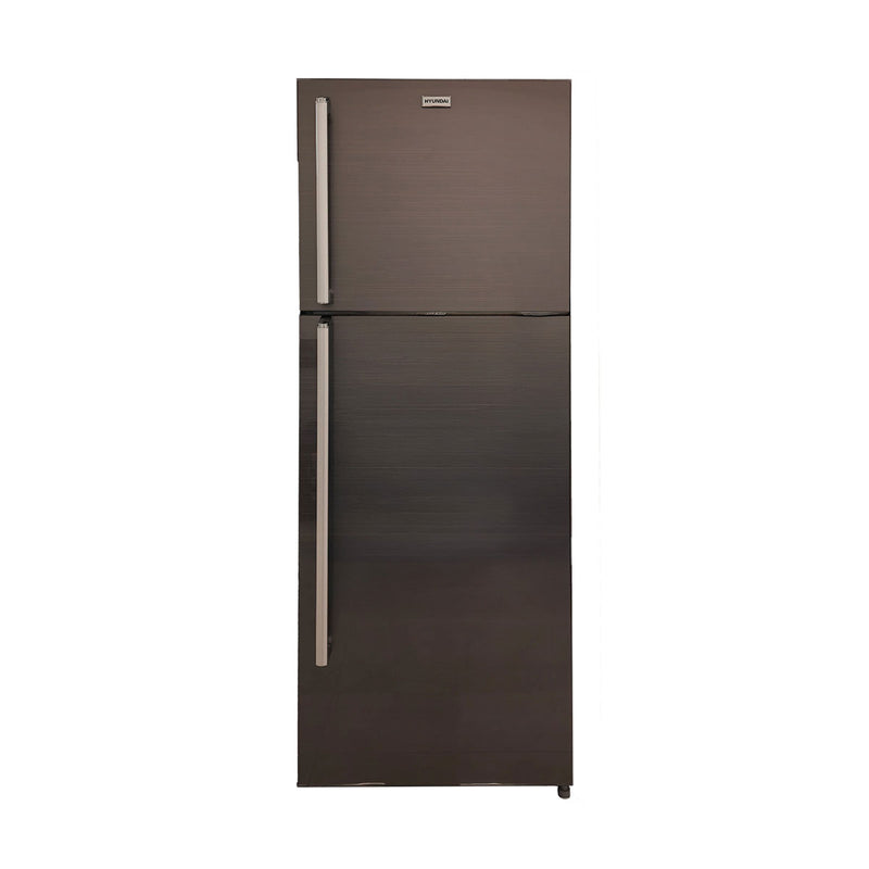 HYUNDAI  HBM-2200G Double Glass Door Refrigerator, Brown   ثلاجة هيونداي