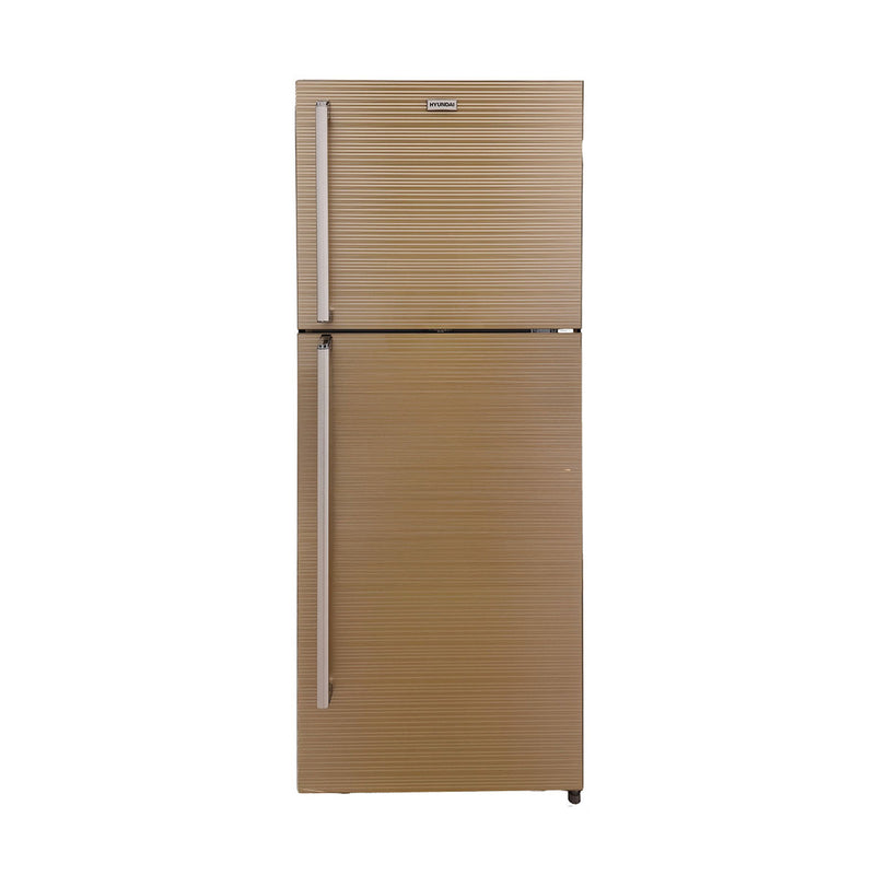 HYUNDAI  HBM-2200G Double Glass Door Refrigerator, Gold   ثلاجة هيونداي