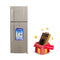HYUNDAI HBM-2400-Silver Double Door Refrigerator - 24ft, Silver ثلاجة هيونداي 24 قدم + HBM-C1 هدية مجانا