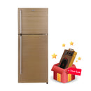 HYUNDAI  HBM-2400G Double Glass Door Refrigerator, Gold ثلاجة هيونداي + HBM-C1 هدية مجانا