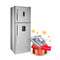 HYUNDAI HBM-2500D Double Door Refrigerator - 25ft, Silver ثلاجة هيونداي بابين براد  25 قدم + HBM-605 هدية مجانا