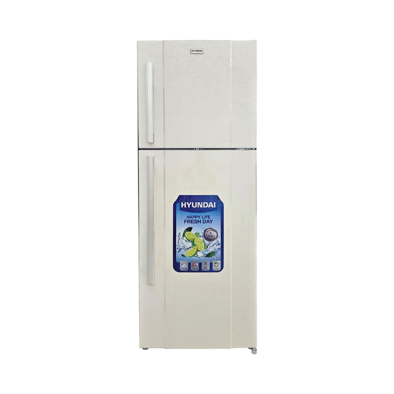 HYUNDAI HBM-2600-White Double Door Refrigerator - 26ft, White ثلاجة هيونداي 26 قدم + HBM-605 هدية مجانا