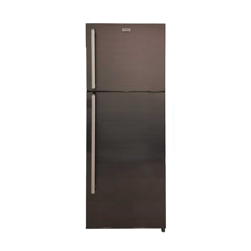 HYUNDAI  HBM-2600G Double Glass Door Refrigerator, Brown ثلاجة هيونداي