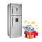 HYUNDAI HBM-2700D Conventional Refrigerator ( Dispenser ) 27ft, Silver   ثلاجة هيونداي بابين براد + HBM-605 هدية مجانا