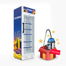 HYUNDAI HBM-2800S Showcase Chiller 28ft, White عارضة هيونداي + HBM-20L Vacuum Cleaner هدية مجانا