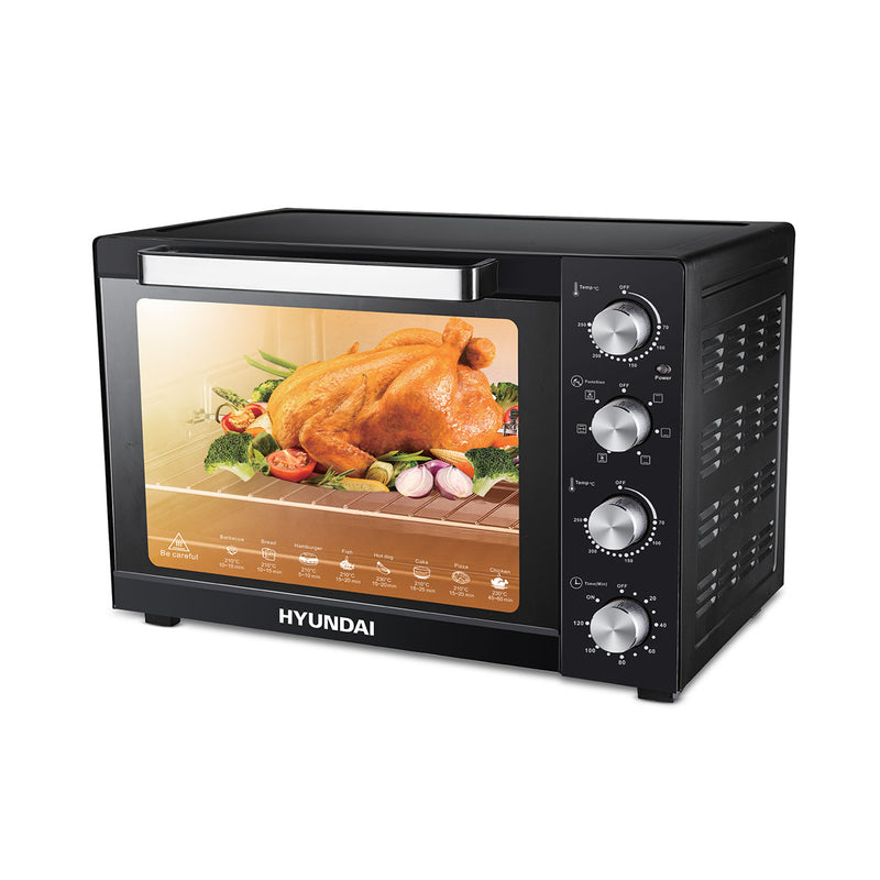 HYUNDAI HBM-40L1-Black Digital Display, Glass Door  فرن كهربائي هيونداي