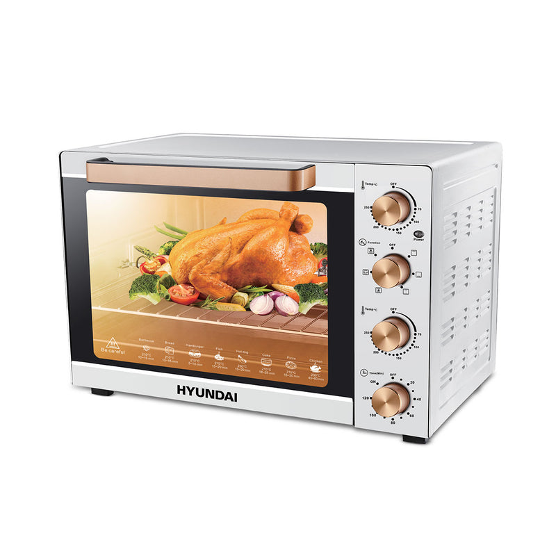 HYUNDAI HBM-40L1-White Digital Display, Glass Door فرن كهربائي هيونداي