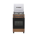 HYUNDAI HBM-50-Brown Gas Cookers - 4 Flames, Brown طباخ غازي هيونداي