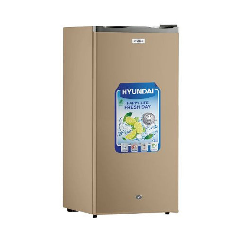 HYUNDAI HBM-500-Golden Single Door Refrigerator - 5ft, Golden ثلاجة هيونداي 5 قدم