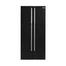 HYUNDAI HBM-660-Black Four Door Refrigerator, Black ثلاجة هيونداي اربع ابواب