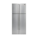 HYUNDAI HBM-660-Silver Four Door Refrigerator, Silver ثلاجة هيونداي اربع ابواب