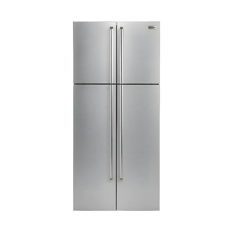 HYUNDAI HBM-660-Silver Four Door Refrigerator, Silver ثلاجة هيونداي اربع ابواب