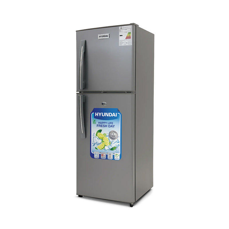 HYUNDAI HBM 800-Silver Double Door Refrigerator, Silver ثلاجة هونداي