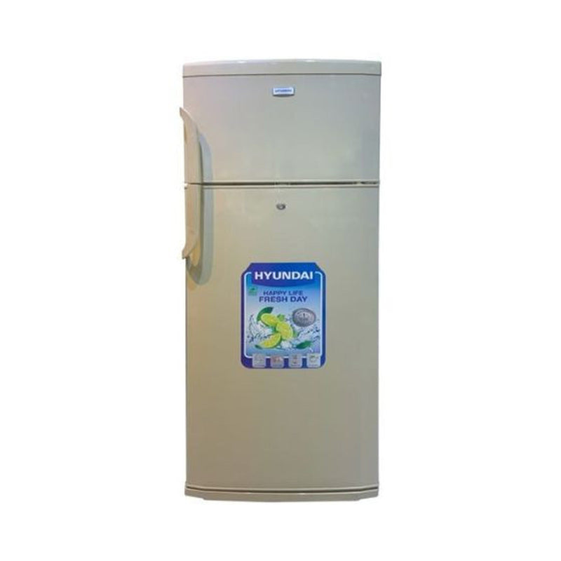 HYUNDAI HBM1400-Golden Double Door Refrigerator, Golden ثلاجة هيونداي