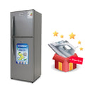 HYUNDAI HBM 800-Silver Double Door Refrigerator, Silver ثلاجة هونداي + HBM-605 هدية مجانا