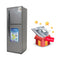 HYUNDAI HBM 800-Silver Double Door Refrigerator, Silver ثلاجة هونداي + HBM-605 هدية مجانا