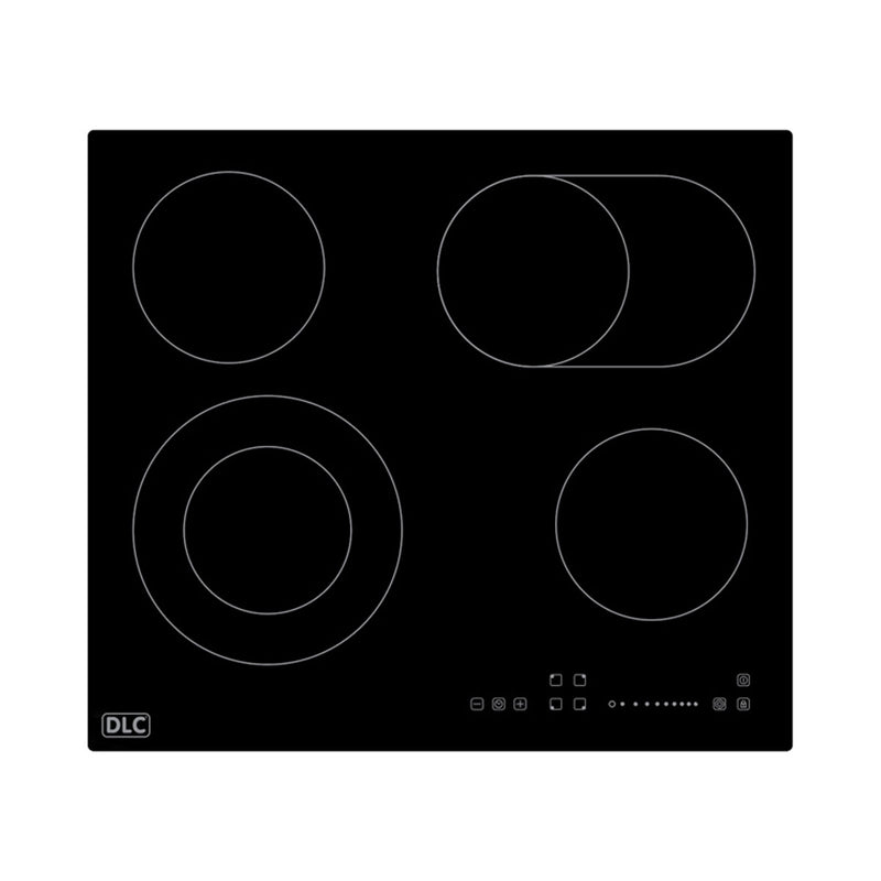 DLC MCHF60B-4 Electric Cooker 4 Burners, Black