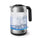 Philips HD9339 Glass Kettle - light, 1.7 litre, Black and Silver غلايه كرستال 1.7لتر 2200واط