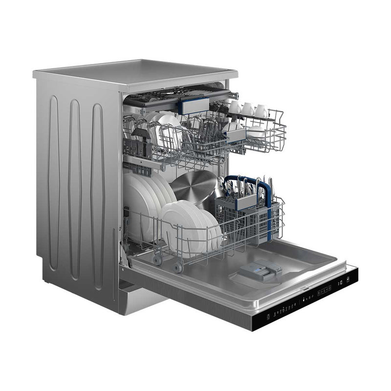 HITACHI HDF-F158CVX Freestanding Dishwasher, Stainless Steel غسالة صحون  من هيتاشي