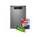 HAIER HDWE16-46SC6IQ 16 sets Programs, Intensive Touch salt low indication + Free gift غسالة أطباق هاير + هدية مجانية