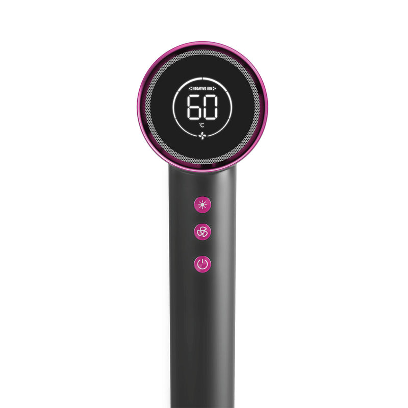 MOMAX 200002000 HL10UKE Ultra Hair Ultra-Speed ION Hair Dryer, Grey مجفف شعر موماكس