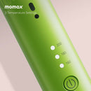 MOMAX HL17G 1-Care Styler Mini Wireless Hair Straightener, Mint Green جهاز تصفيف شعر لاسلكي موماكس