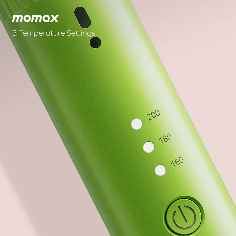 MOMAX HL17G 1-Care Styler Mini Wireless Hair Straightener, Mint Green جهاز تصفيف شعر لاسلكي موماكس