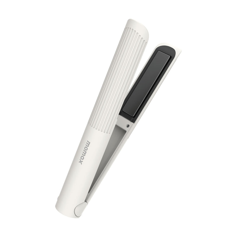 MOMAX HL17W 1-Care Styler Mini Wireless Hair Straightener, White جهاز تصفيف الشعر لاسلكي موماكس