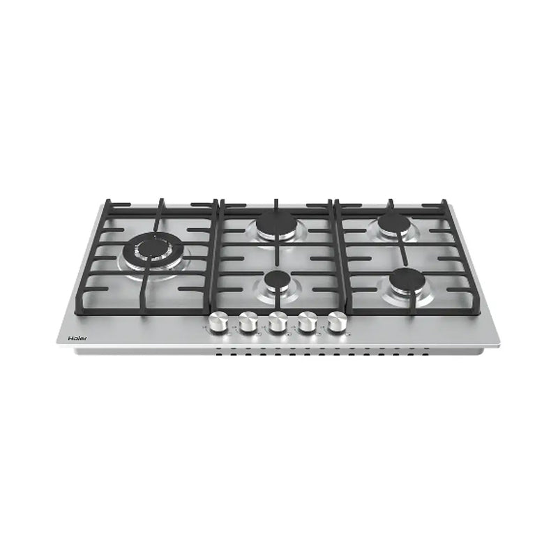 HAIER HOB-M95CST2XH ‫‪Five Sabaf Italian burners, Silver  طباخ مدمج 5 مشاعل هاير