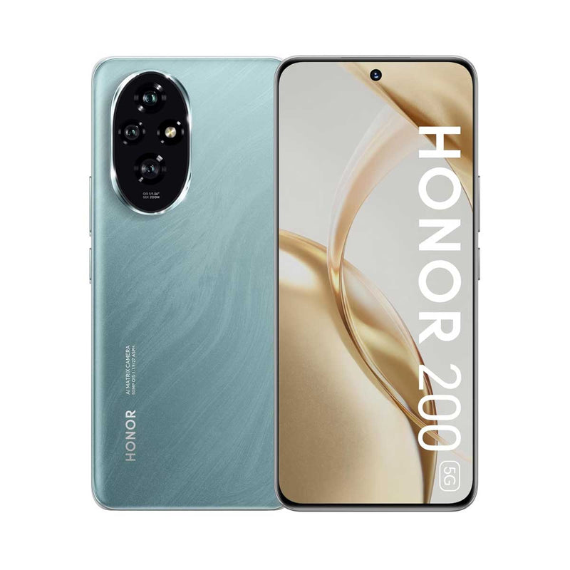 HONOR 200 5G 12GB RAM + 256GB Dual SIM Emerald Green   موبايل هونر + Free Gift