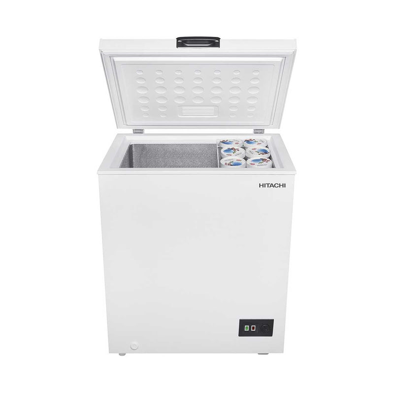 HITACHI HRCS7145MNW Chest Freezer Mechanical, 145 L مجمدة من هيتاشي