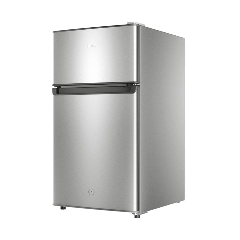 Haier HRD-125 Top Freezer Refrigerator, Silver هاير HRD-125 ثلاجة بفريزر علوي، فضي