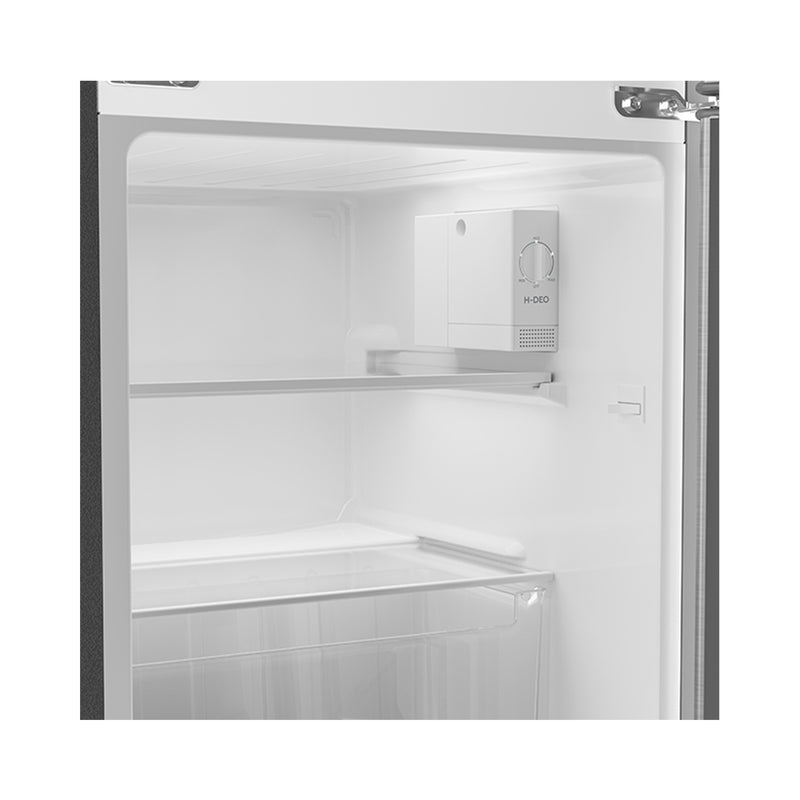 Haier HRD-125 Top Freezer Refrigerator, Silver هاير HRD-125 ثلاجة بفريزر علوي، فضي