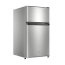 Haier HRD-125 Top Freezer Refrigerator, Silver هاير HRD-125 ثلاجة بفريزر علوي، فضي