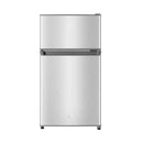 Haier HRD-125 Top Freezer Refrigerator, Silver هاير HRD-125 ثلاجة بفريزر علوي، فضي