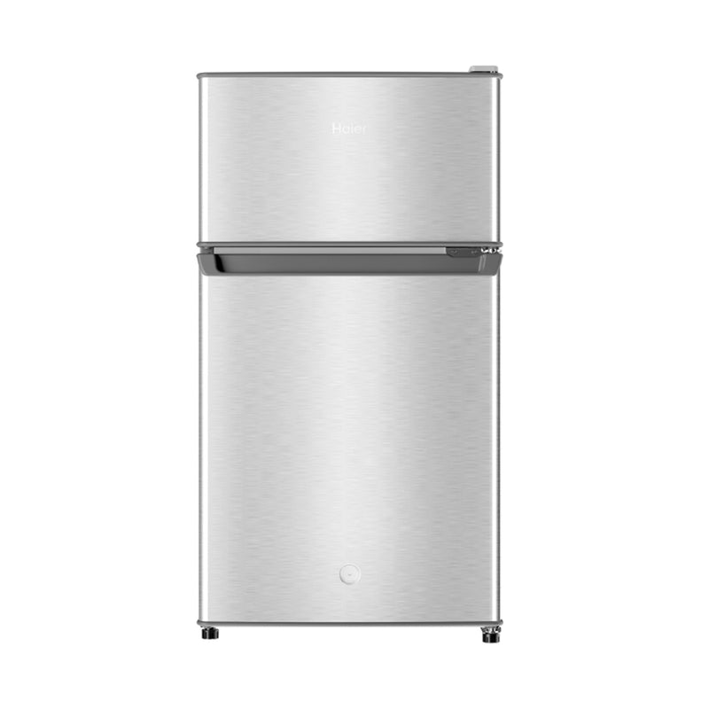 Haier HRD-125 Top Freezer Refrigerator, Silver هاير HRD-125 ثلاجة بفريزر علوي، فضي