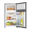 Haier HRD-125 Top Freezer Refrigerator, Silver هاير HRD-125 ثلاجة بفريزر علوي، فضي