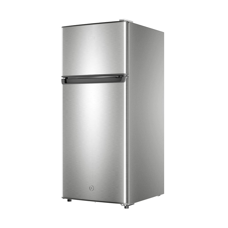 HAIER HRD-175 Top Freezer Refrigerator, Silver هاير HRD-175 ثلاجة بفريزر علوي، فضي