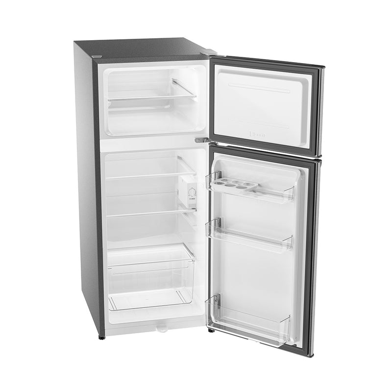 HAIER HRD-175 Top Freezer Refrigerator, Silver هاير HRD-175 ثلاجة بفريزر علوي، فضي