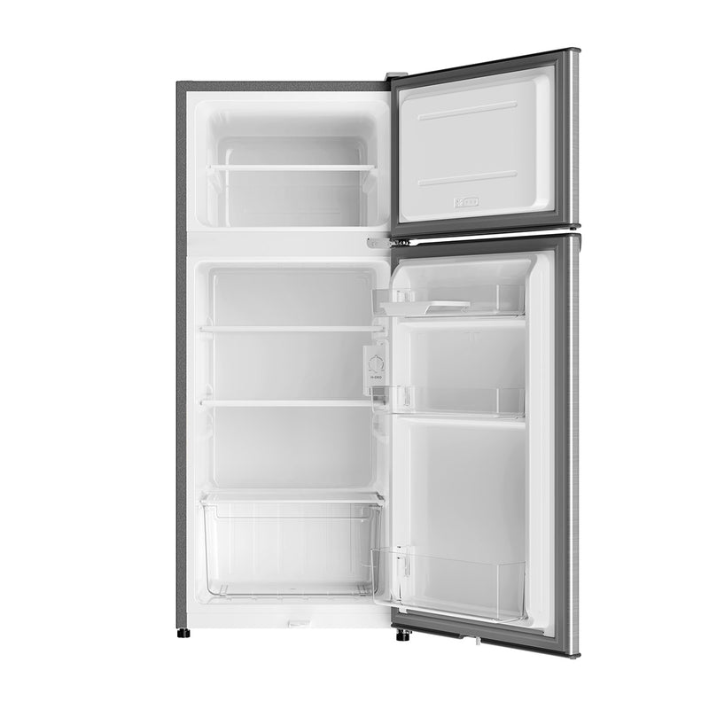 HAIER HRD-175 Top Freezer Refrigerator, Silver هاير HRD-175 ثلاجة بفريزر علوي، فضي