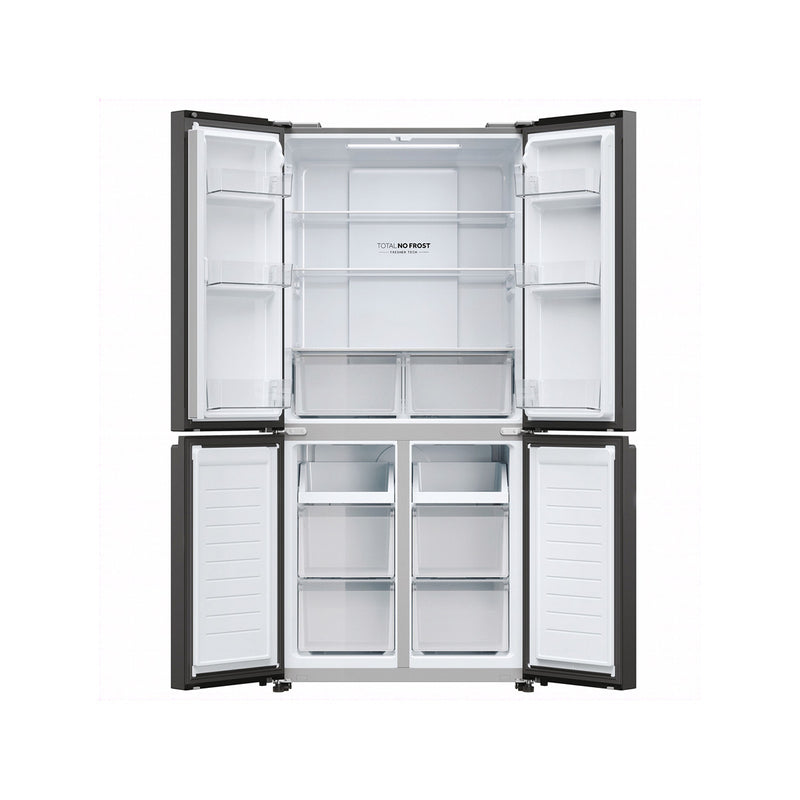 HAIER HRF-525SS 433L Four Door Refrigerator, Silver